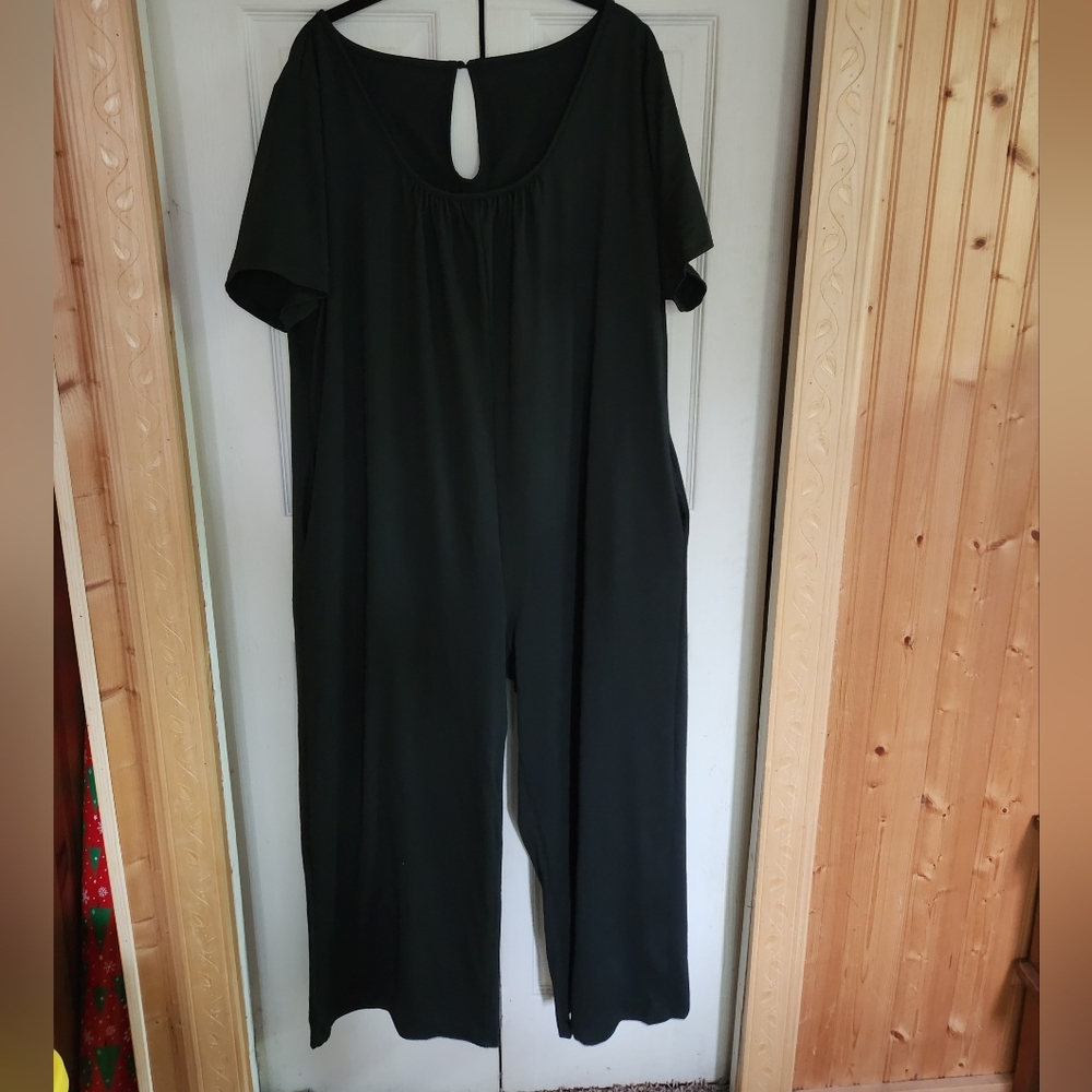 Black Short Sleeve Jumpsuit